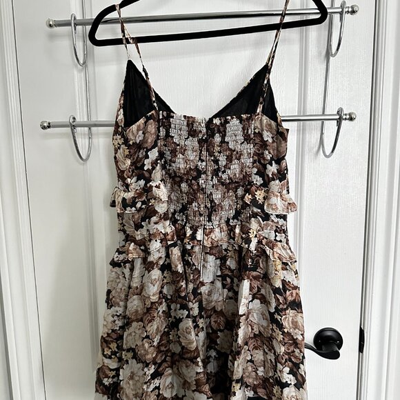 NWT-Abercrombie & Fitch Floaty Drop-Waist Mini Summer Dress - Picture 3 of 7